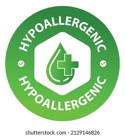 hypoallergene Vektorsymbol, grün in Farbe