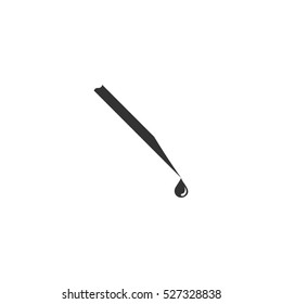 Hypodermic icon flat. Illustration isolated vector sign symbol