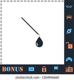 Hypodermic. Perfect icon with bonus simple icons