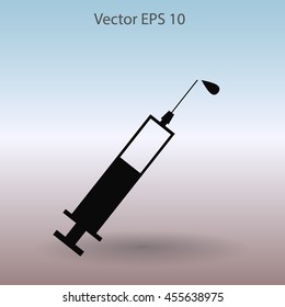 Hypodermic vector illustration