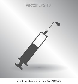 Hypodermic vector illustration