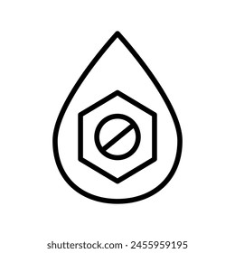 Hypoglycemic line black icon. Medicines to reduce heartburn. Sign for web page, mobile app, button, logo. Vector isolated button. Editable stroke.