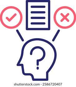 Hypothesis Icon Color Vector Illustration