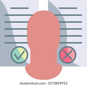 Hypothesis Icon - Flat Color Style - Critical Thinking Theme