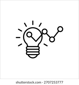 icono de hipótesis. Icono de Ciencia e Investigación. Signo de hipótesis de Vector de línea, símbolo de Diseño web.