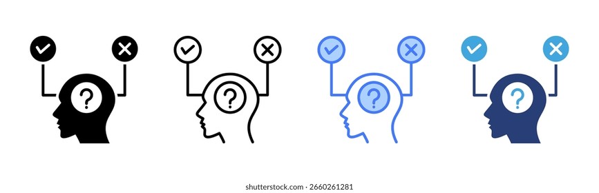 Hypothesis icon sheet multiple style collection