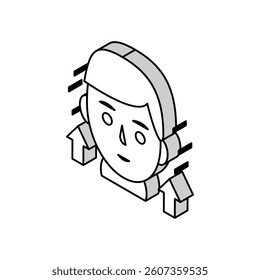 hypothyroidism endocrinology isometric icon vector. hypothyroidism endocrinology sign. isolated symbol illustration