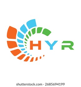 HYR letter design. HYR letter technology logo design. HYR Monogram logo design for an entrepreneur and business.