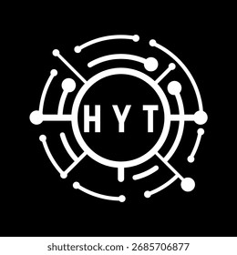 Diseño de letra HYT. Diseño de logo de tecnología de letras HYT. HYT Diseño de logo Monogram para un emprendedor y negocio.