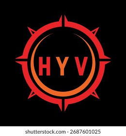 HYV letter design. HYV letter technology logo design. HYV Monogram logo design for an entrepreneur and business.