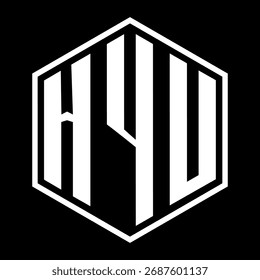 Diseño de letra HYV. Diseño de logo de tecnología de letras HYV. HYV Monogram diseño de logotipo para un emprendedor y negocio.