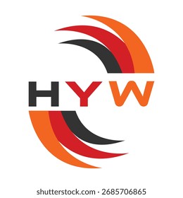 HYW letter design. HYW letter technology logo design. HYW Monogram logo design for an entrepreneur and business.