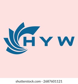 Diseño de la letra HYW. Diseño de logotipo de tecnología de letras HYW. HYW Diseño de logotipo de monograma para un emprendedor y negocio.