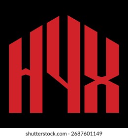Diseño de letra HYX. Diseño de logo de tecnología de letras HYX. HYX Diseño de logo Monogram para un emprendedor y negocio.