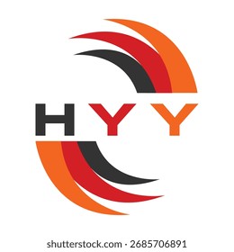 HYY letter design. HYY letter technology logo design. HYY Monogram logo design for an entrepreneur and business.