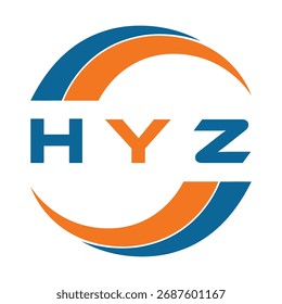 HYZ letter design. HYZ letter technology logo design. HYZ Monogram logo design for an entrepreneur and business.