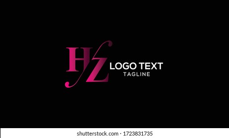 Design-Vorlage für Logo-Kurven-Zeichen in HZ-Kurven