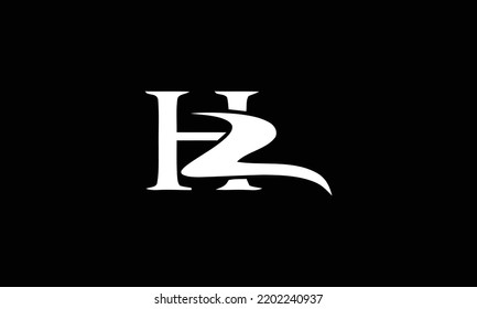 HZ Letter Logo Design. Creative Modern H Z Letters icon vector Illustration.