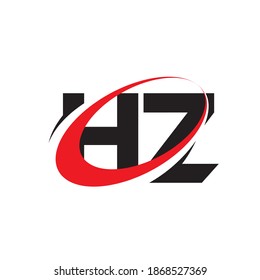 vector de diseño de logotipo de letras HZ