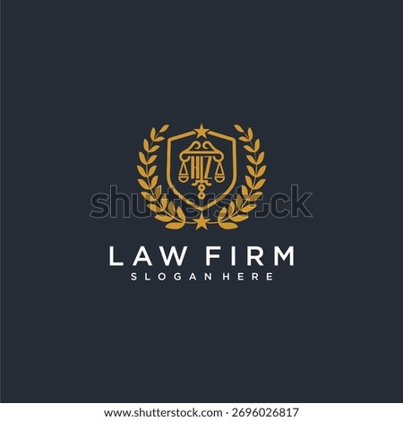 HZ letter monogram logo for lawfirm with pillar and leaf image design