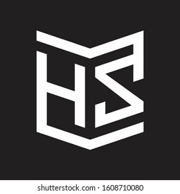 Hz Logo Emblem Monogram Shield Style Stock Vector (Royalty Free ...
