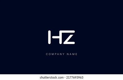 Hz Zh Alphabet Letters Logo Monogram Stock Vector (Royalty Free ...