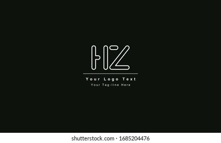 HZ or ZH letter logo. Unique attractive creative modern initial HZ ZH H Z initial based letter icon logo