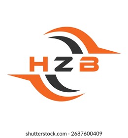 HZB letter design. HZB letter technology logo design. HZB Monogram logo design for an entrepreneur and business.