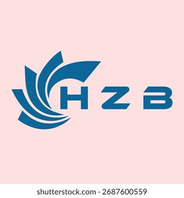 HZB Briefdesign. Logo-Design für HZB-Brieftechnologie. HZB Monogram Logo Design für Unternehmer und Unternehmen.