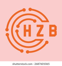 Diseño de letra HZB. Diseño de logotipo de tecnología de letras HZB. HZB Diseño de logotipo de monograma para un empresario y negocio.