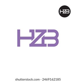 HZB Logo Letter Monogram Design