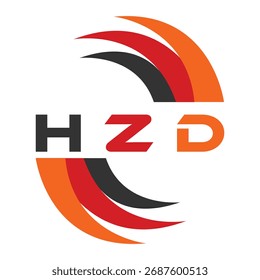 Design da letra HZD. Design do logotipo da tecnologia da letra HZD. HZD Monogram design logotipo para um empresário e empresa.