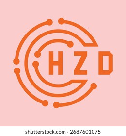 Diseño de letra HZD. Diseño de logotipo de tecnología de letras HZD. HZD Monogram diseño de logotipo para un empresario y negocio.
