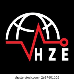 Diseño de letra HZE. Diseño de logotipo de tecnología de letras HZE. Diseño de logo HZE Monogram para un emprendedor y negocio.