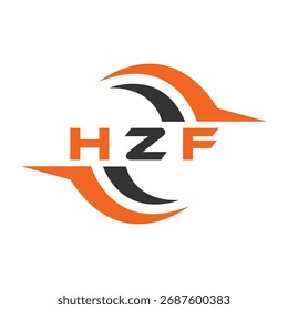 Design da letra HZF. Design do logotipo da tecnologia da letra HZF. HZF Monogram design logotipo para um empresário e empresa.