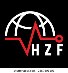 Diseño de letra HZF. Diseño de logotipo de tecnología de letras HZF. HZF Diseño de logotipo de monograma para un empresario y negocio.
