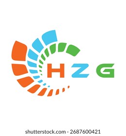Design da letra HZG. Design do logotipo da tecnologia da letra HZG. HZG Monogram design logotipo para um empresário e empresa.