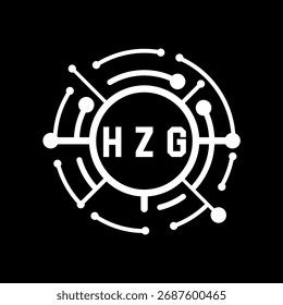 Diseño de letra HZG. Diseño de logotipo de tecnología de letras HZG. Diseño del logotipo de HZG Monogram para un empresario y un negocio.