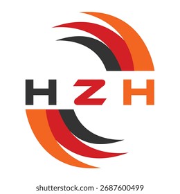 HZH Briefdesign. Logo-Design für HZH-Buchstabentechnologie. HZH Monogram Logo Design für Unternehmer und Unternehmen.