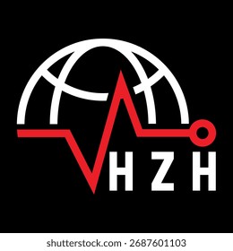 Diseño de letra HZH. Diseño de logotipo de tecnología de letras HZH. HZH Diseño de logotipo de monograma para un empresario y negocio.
