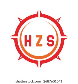 HZS-Briefdesign. Logo-Design für HZS-Letter-Technologie. HZS Monogram Logo Design für Unternehmer und Unternehmen.