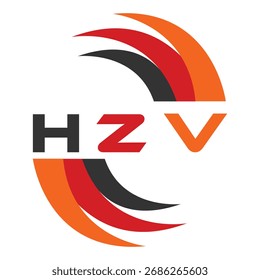 HZV letter design. HZV letter technology logo design. HZV Monogram logo design for an entrepreneur and business.