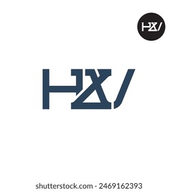 HZV Logo Letter Monogram Design
