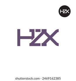 HZX Logo Letter Monogram Design