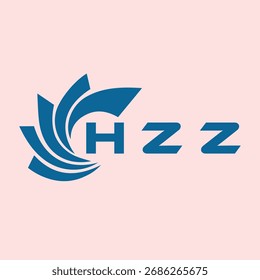 HZZ-Buchstabendesign. Logo-Design für HZZ-Buchstabentechnologie. HZZ Monogram Logo Design für Unternehmer und Unternehmen.