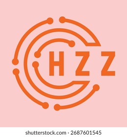 Diseño de letra HZZ. Diseño de logotipo de tecnología de letras HZZ. HZZ Monogram diseño de logotipo para un empresario y negocio.