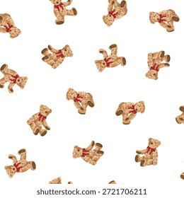 "Dibujé un oso lindo con material de Vector
Perfectamente continuo,"