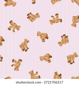 "Dibujé un oso lindo con material de Vector
Perfectamente continuo,"