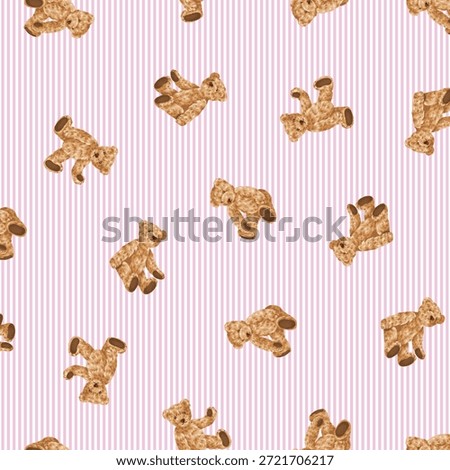 "I drew a cute bear with vector material
Seamlessly continuous,"