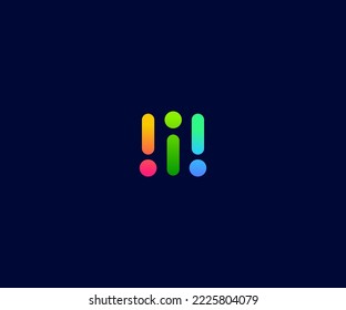 I, iii Letter Logo Vector Template Abstraktes Monogramm Symbol. Für Business Sports, Technologie, Mode, Digital- und künftiges kreatives Logo verwendbar